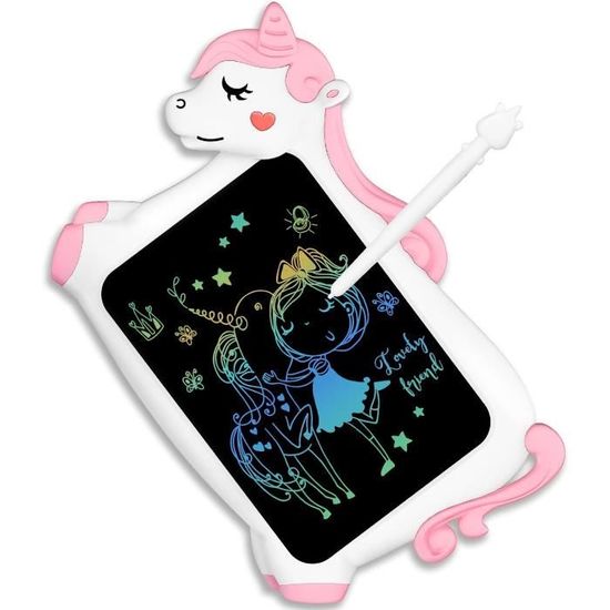 Licorne Jouet Enfant - Tablette Dessin Jeux Fille 3 4 5 6 + Ans Creatif,  Cadeau Anniversaire Fille Calendrier De L'Avent 10 I[H27] - Cdiscount Jeux  - Jouets