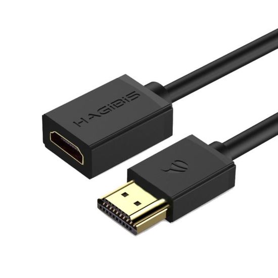 Rallonge HDMI Câble Extension Mâle vers Femelle Câble HDMI 4K 60Hz High  Speed Ethernet 18Gbps HDR 3D ARC - Adaptateur et convertisseur