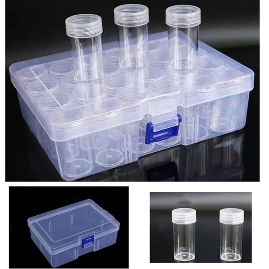 Boîte De Rangement Transparente Pour Broderie Diamant, Peinture Au