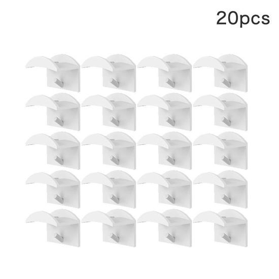 20x taquet étagère plastique blanc à clou diamètre 15mm support 20x taquet étagère plastique blanc à clou diamètre 15mm support