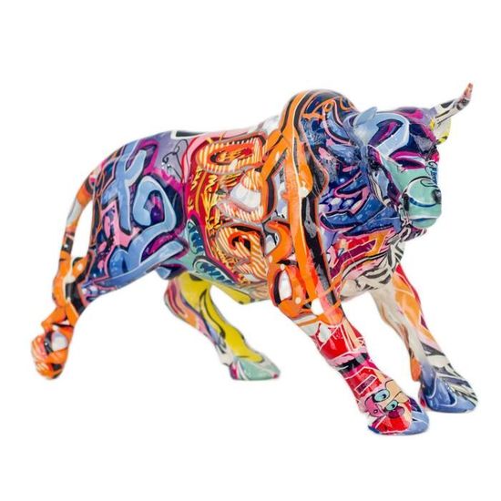 Figurine Chat Qui S'étire En Résine – Multicolore – Déco Espagnole Barcino