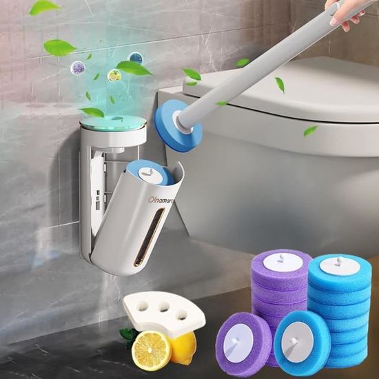🏆PRIX SPÉCIAL DE LA SEMAINE !!✨Ensemble innovant de brosses de toilettes à fixation murale 🚽