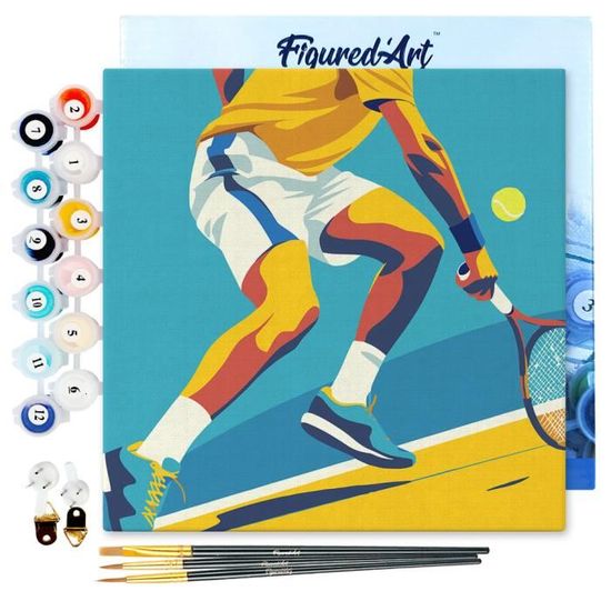 Peinture par numéros - FIGURED'ART - Mini 20x20cm - Cadre inclus ...