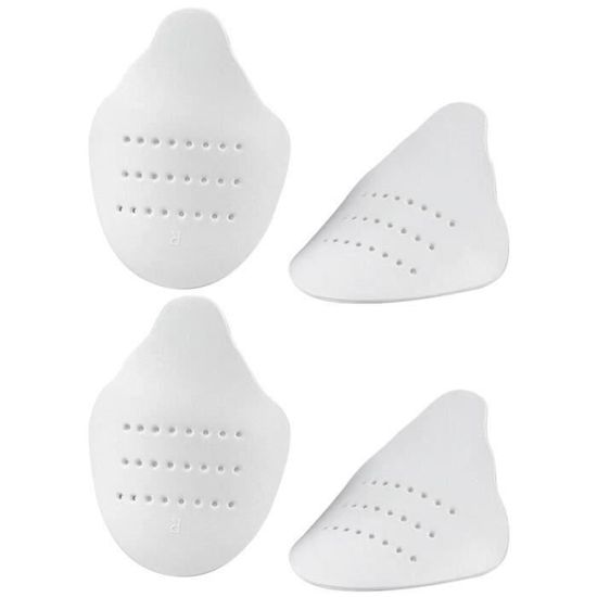 Lot de 2 paires de protections anti-plis pour chaussures de sport, anti-plis pour homme et femme, chaussures décontractées et plus encore (noir + blanc, taille S (12,7 à 22,9 cm