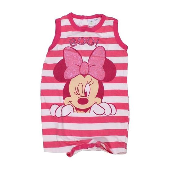 Bodys Grenouilleres Barboteuse Minnie Disney Bebe Fille Neuf Combinaison 3 6 12 18 Mois Bebe Puericulture