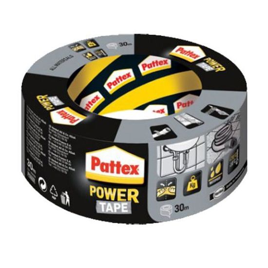 Adhésif super-puissant Power Tape Noir - 10 m x 50 mm - PATTEX