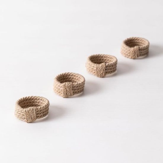 Räder Lot De 4 Ronds De Serviette Empilables - Élégance Pour Votre Table
