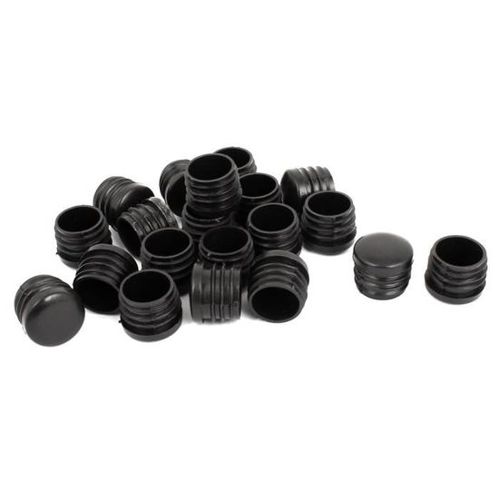5 Bouchons Noirs Pour Tube Rond 30 Mm - Protection étanche Pour Balustrades, Meubles - 4