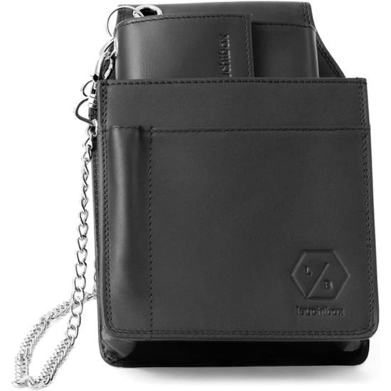 Portefeuille Serveur Robin Goods - Sac Ceinture Élégant Avec Compartiments - Noir - Idéal Restauration