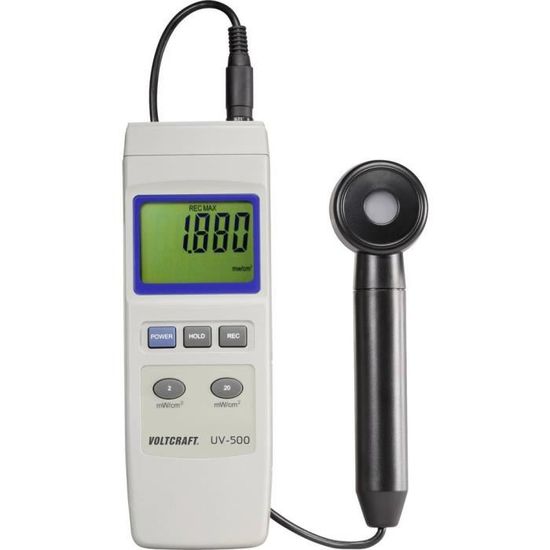 UV-mètre VOLTCRAFT UV-500 - Mesure de rayonnement UVA + UVB dans l'environnement
