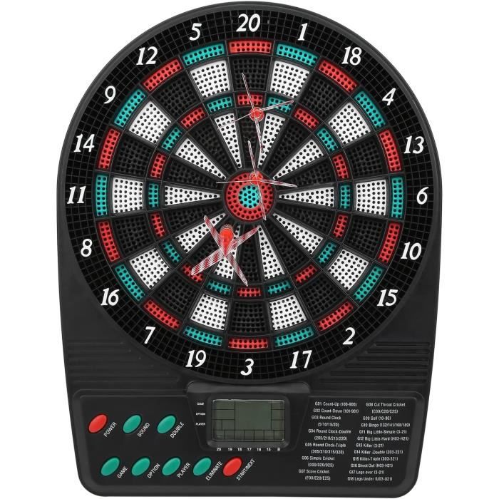 Jeu de fléchettes électronique, Jeu de fléchettes à Notation Automatique, Jeu d'intérieur et Jeux de fête, Jeu de fléchettes numérique électrique à Pointe Souple pour la Famille