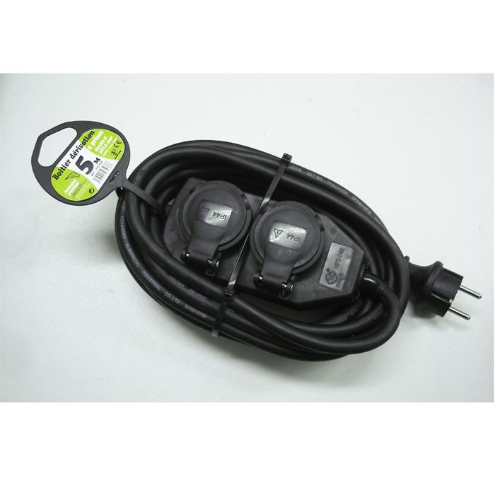 Longueur 5m NF Zenitech Boitier de d/érivation 4 prises IP44 c/âble 3G 1,5 H07RN-F