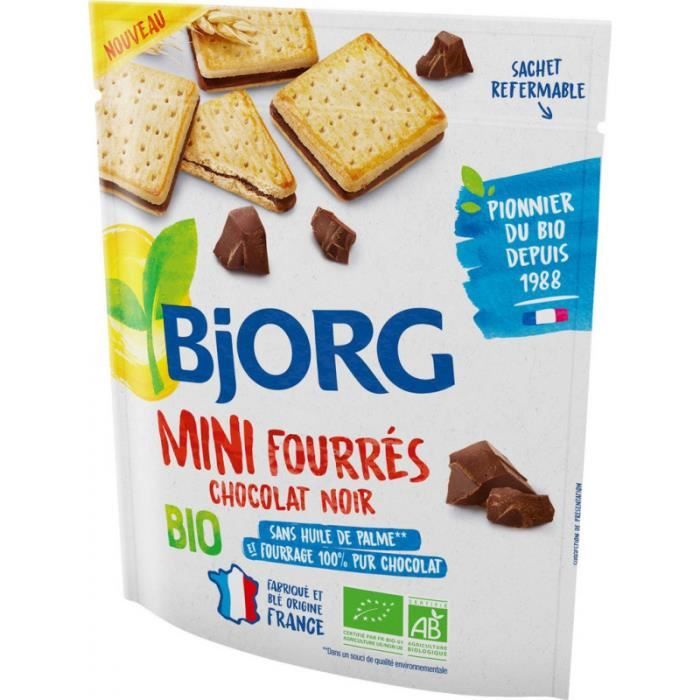 Bjorg Biscuits Bio Mini Fourres Chocolat Noir Cdiscount Au Quotidien