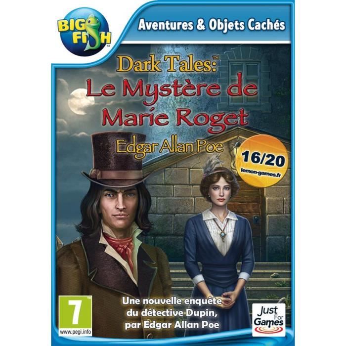 Just For Games Dark Tales Le Mystère De Marie Roget Par Edgar Allan Poe Jeu PC