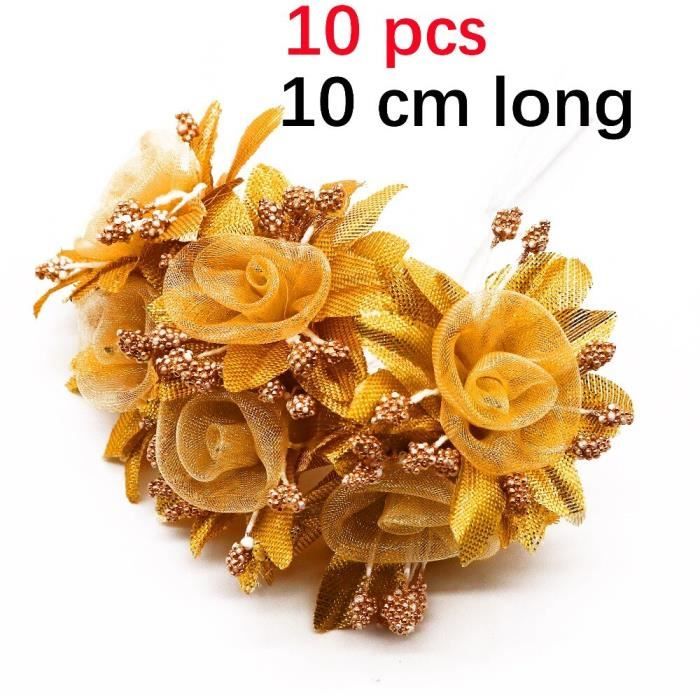 900 Étamines Fleurs Artificielles Double Têtes - 6cm - Pour DIY, Décoration Gâteaux, Artisanat