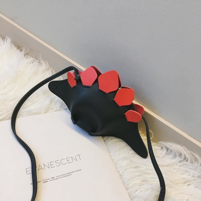 Sac À Main Dinosaure En Pu, Sac À Bandoulière Stegosaurus Pour Fille Et