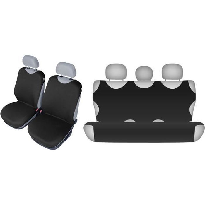 housses sieges auto AV-AR NOIR