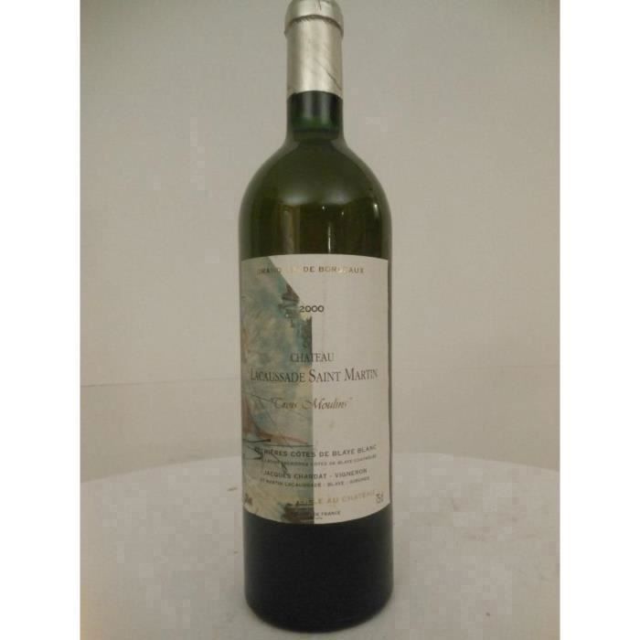 blaye château lacaussade-saint-martin blanc 2000 - bordeaux france