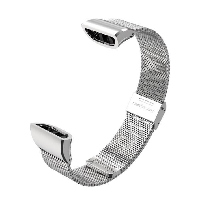 Bracelet pour Huawei Band 4 Pro Bracelet pour Huawei Band 3 Pro bracelets pour Huawei Band 3 dragonne mé Milanese Silver -XUNI1878