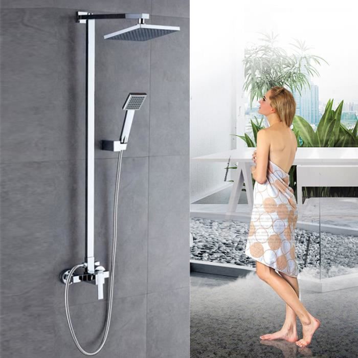 Kangfun Colonne de Douche en acier inox - Colonne de douche tête de douche