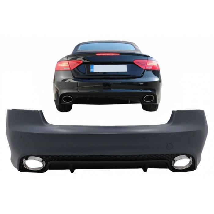 Pour Audi A5 S5 Coupe 8T 07-13 RS5 Look Pare-chocs arriere + Echappement