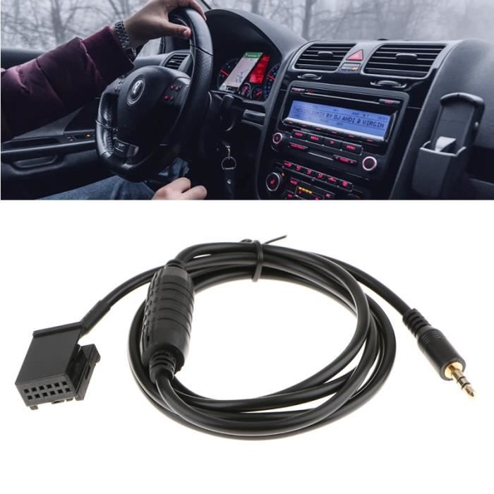 Pièces Auto,Mini broche d'autoradio 3.5mm 1 pièce, adaptateur de câble Aux 12 broches, pour Bmw E85-E86-E83 Z4 X3 Cooper R50-R53,
