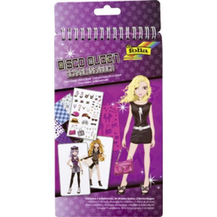 FOLIA Papeterie - Fournitures folia Kit de pochoirs -Disco Queen-, petit 225958