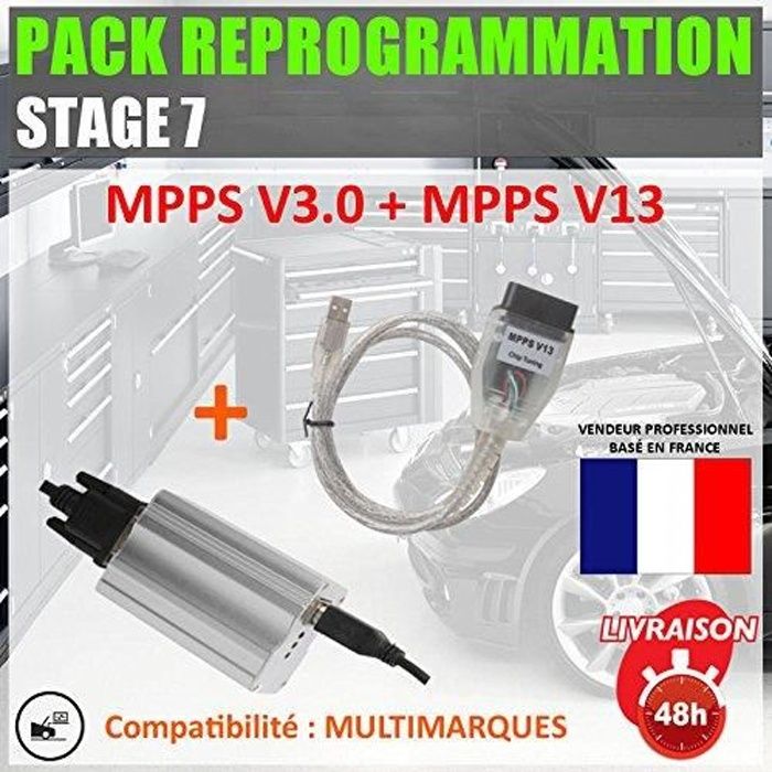 Mister Diagnostic® PACK REPROGRAMMATION : Outils reprogrammation MPPS V3.0 PRO + V13 + V16 fap egr