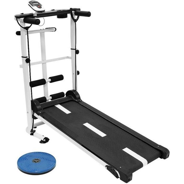 JEOBEST® Mécanique Tapis Roulant - Tapis de Course Multifonction - Tapis de Marche 3 en 1