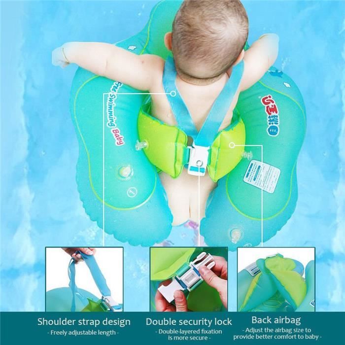 Anneau de natation bébé gonflable de securite enfant jeux d'eau jeux de plage S