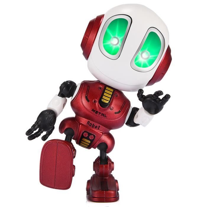 Apprentissage Parler Robot pour Bebe, Mini Robot Jouet Enregistreur Cadeaux - Rouge Halloween