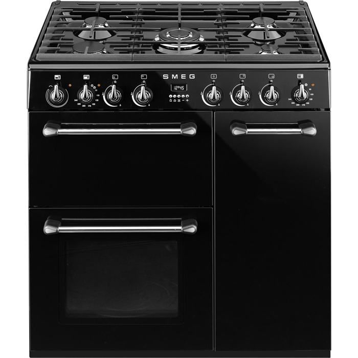 Smeg Victoria BM93BL Cuisinière (four à deux étages) pose libre largeur : 90 cm profondeur : 60 cm hauteur : 90 cm