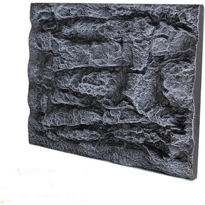 2pcs 3D Aquarium Plaque de Fond Backdrop Poisson Roche Animal Rampant 60X45cm Dragon Stone