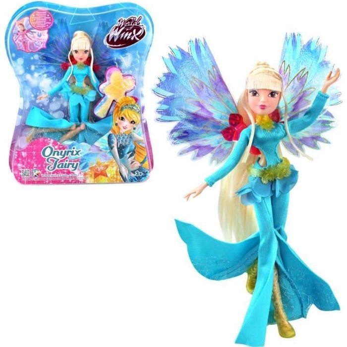 Stella | Onyrix Fairy Poupée | Winx Club | World of Winx | Robe Magique | 28 cm