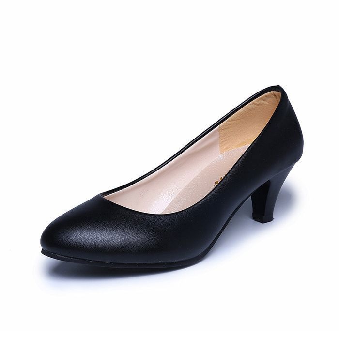 Escarpins a talons bas pour femmes chaussures a bouche peu profonde couleur chair mode pour le travail au bureau fete Achat Vente Escarpins a talons bas pour femmes chaussures a bouche peu profonde ...