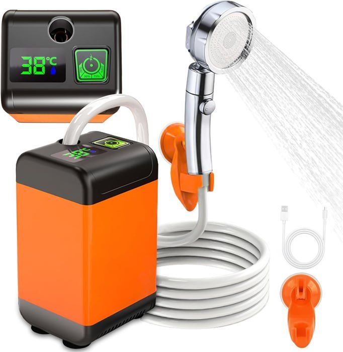 Onherm Kit Douche De Camping, Douche Portable Camping Batterie