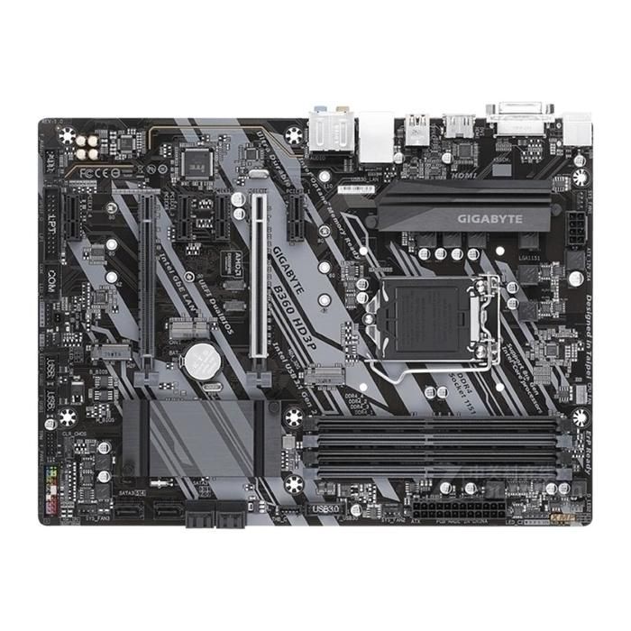 Carte mère GIGABYTE B360 HD3P Intel B360 Socket LGA1151 4xDDR4 SDRAM 64GB ATX - Gigabyte
