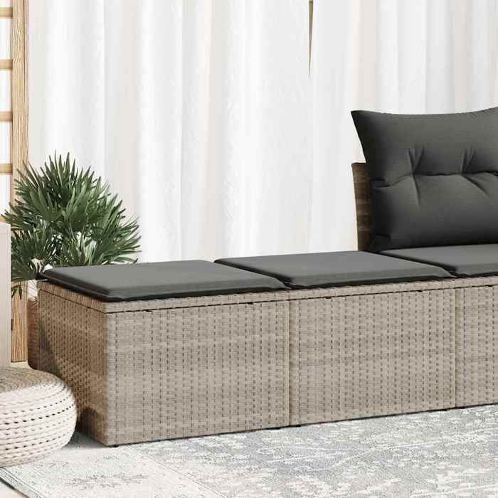 vidaXL Salon de jardin 2 pcs Résine tressée - vue 8