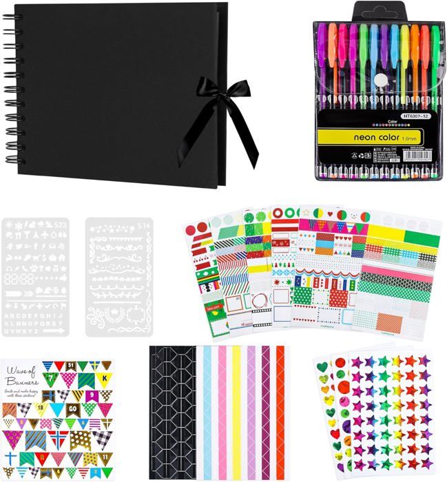 Album De Scrapbooking Personnalisé Avec Pages Autocollantes, Album Photo De Voyage De Style Vintage, Grand Album De Mariage 3 Anneaux, Album Photo De Famille - France