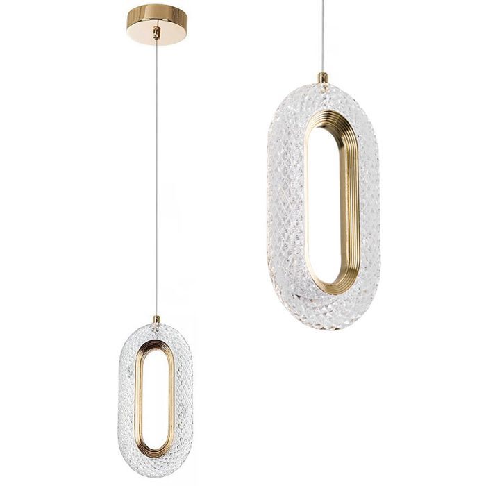 Lampe Suspendue De Plafond Toolight Led G113-1Cp Lampe Pendante Au Plafond Or 3 2X10 5X22 5Cm