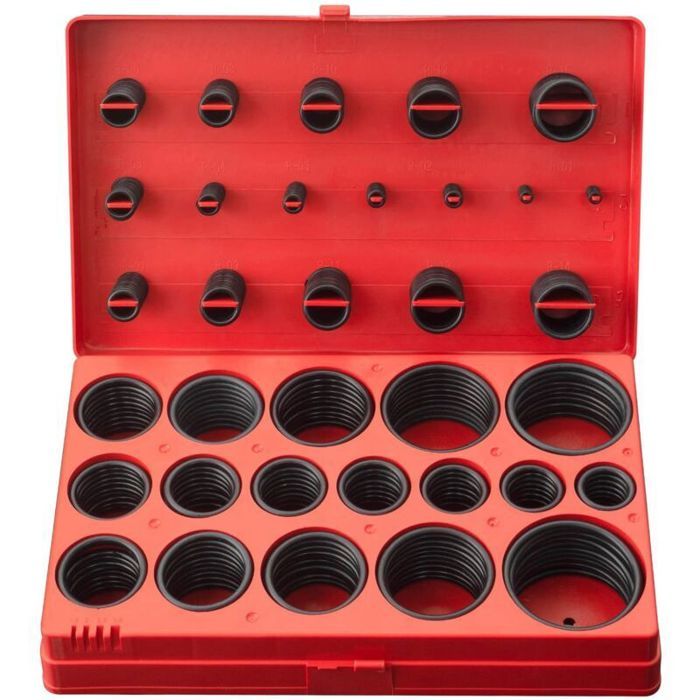 Lot de 419 Joints Toriques NBR Ø 3-50 mm 32 Tailles Kit de Joints détanchéité en Caoutchouc pour Plomberie Robinet et Réparation