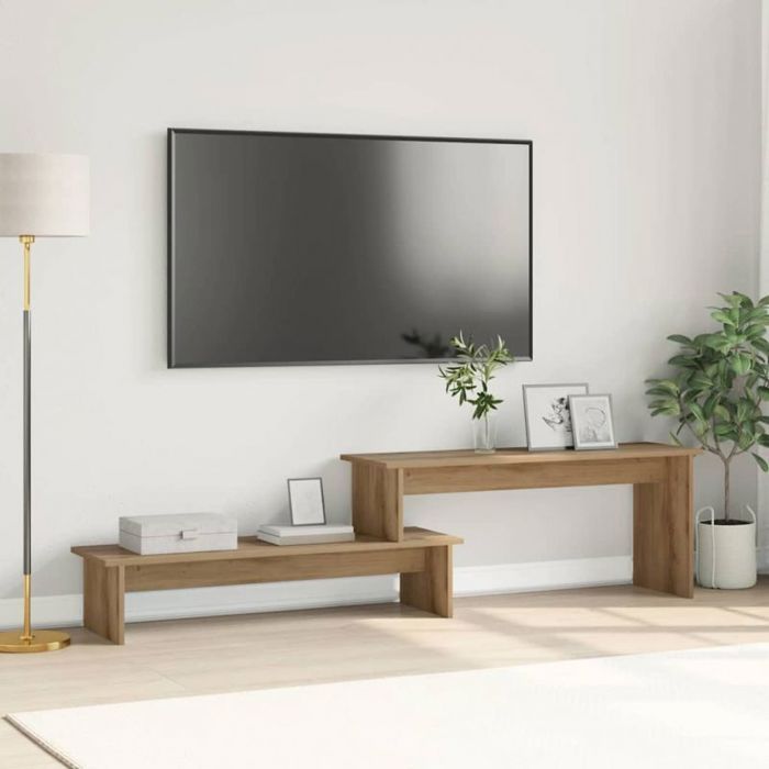 Ensemble meuble TV - VIDAXL - 180 5 x 30 x 43 cm - Chêne artisanal - Bois dingénierie - Mural