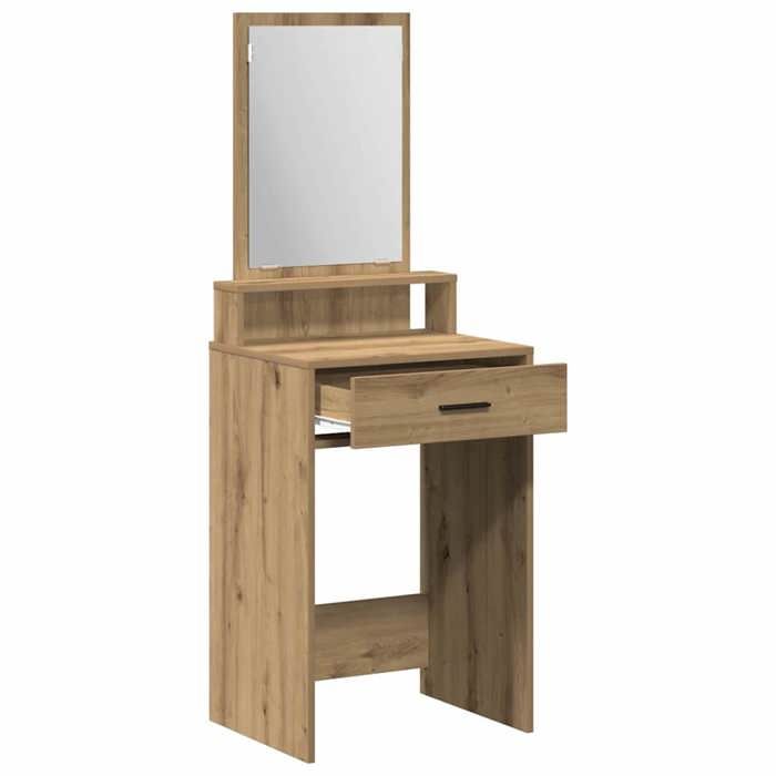 Moderne Coiffeuse pour Chambre - jills - Table de maquillage - Chêne artisanal 50x41x140 cm - Bois dingénierie CCC607