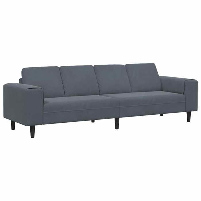 Canapé moderne CHIC Sofa de salon - 3 PLACES - Gris foncé 250x77x76 cm SS1939