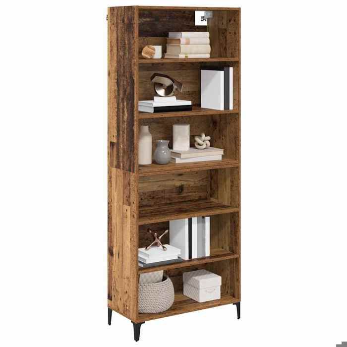 PROMOTION Buffet bahut/Armoire de salon - Commode - VENTE-FLASH - Haut Armoire Bois Ancien 695x34x180 cm Bois dingénierie 803037