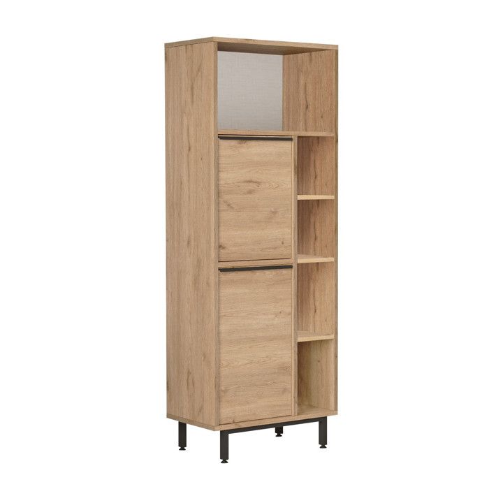 Meuble de salle de bain en bois ON10C - 60 x 46 x 161 cm - Marron Meuble de salle de bain en bois ON10C - 60 x 46 x 161 cm - Marron