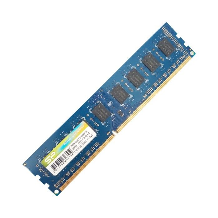 4Go RAM DDR3 SP SP004GBLTU133V02 DIMM PC3 10600 2Rx8 Très bon état - vue 2