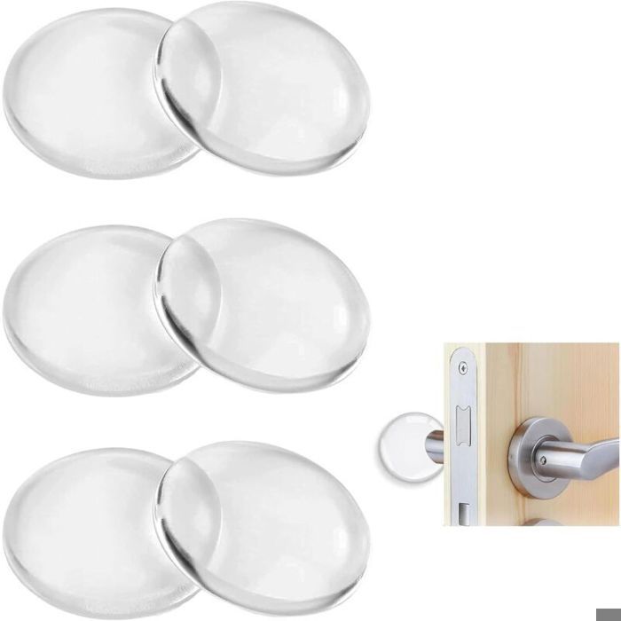 Butées de porte adhésives - ZOR - Ulisem8 - Transparentes - Silicone haute qualité - 50 x 8 mm Butées de porte adhésives - ZOR - Ulisem8 - Transparentes - Silicone haute qualité - 50 x 8 mm
