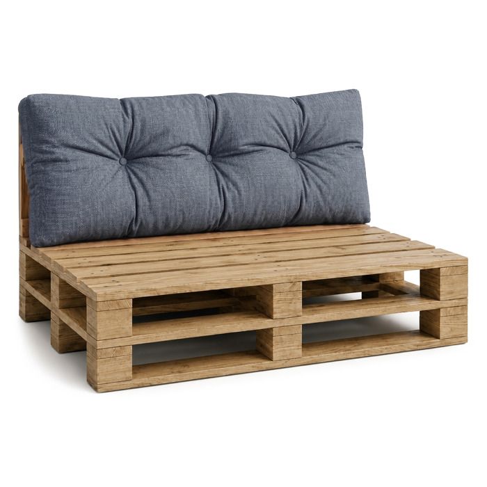 Coussin palette de jardin Coussin de dossier 120 x 40 cm - coussins exterieur et interieur gros oreiller Jean Lin Écologique