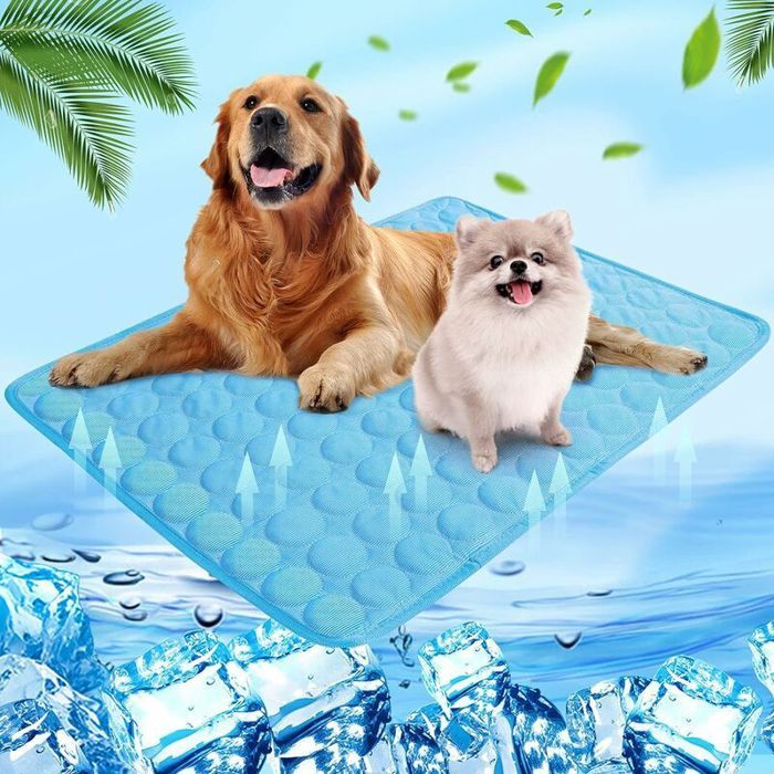 Tapis Rafraîchissant pour Chien et Chat – 150x100cm Lavable Effet Fraîcheur Instantanée